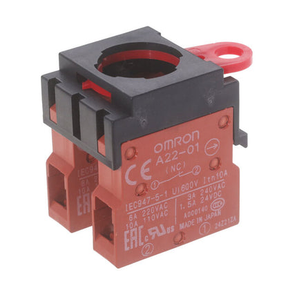 OMRON Configurable Switch Contact Blo-A22-02M